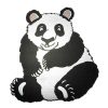 Chubbs Panda Metal Sticker Decal