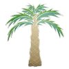 Palm Tree Metal Sticker Decal