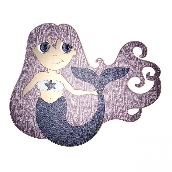 Pearl Mermaid Metal Sticker Decal